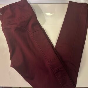 Victoria’s Secret Pink Maroon Leggings NWOT